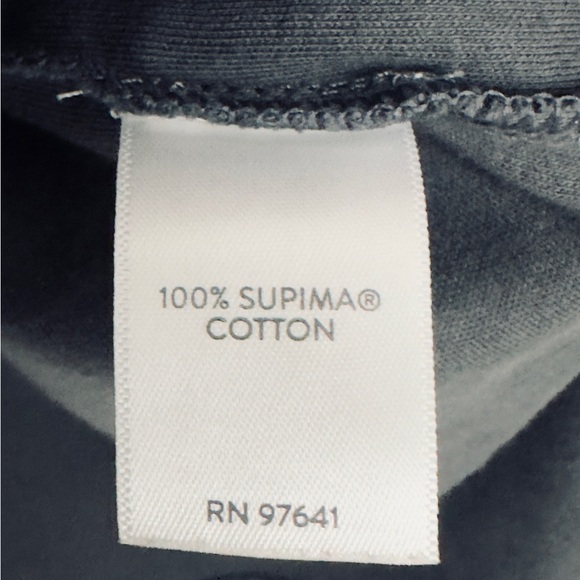 J.Jill CHARCOAL Supima Cotton Animal Print Long Sleeve V-Neck Tunic        Small - Picture 7 of 8